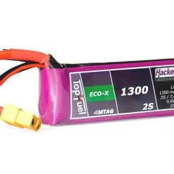 Hacker RC-Akku LiPo 1300 MAh 7.4 V 25C TopFuel ECO-X MTAG - Akkus