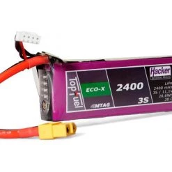 Hacker RC-Akku LiPo 2400 MAh 11.1 V 20C TopFuel ECO-X MTAG - Akkus