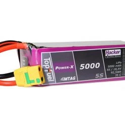 Hacker RC-Akku LiPo 5000 MAh 18.5 V 35C Topfuel Power-X MTAG - Akkus