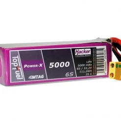 Hacker RC-Akku LiPo 5000 MAh 22.2 V 35C Topfuel Power-X MTAG - Akkus
