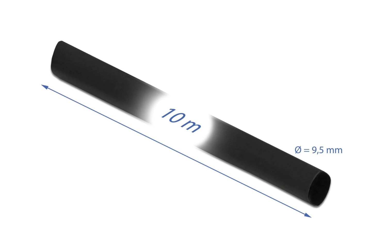 DeLock Schrumpfschlauch 10 M X 9.5 Mm Schwarz - Werkstoffe 5 DeLock Schrumpfschlauch 10 M X 9.5 Mm Schwarz - Werkstoffe – Bild 3