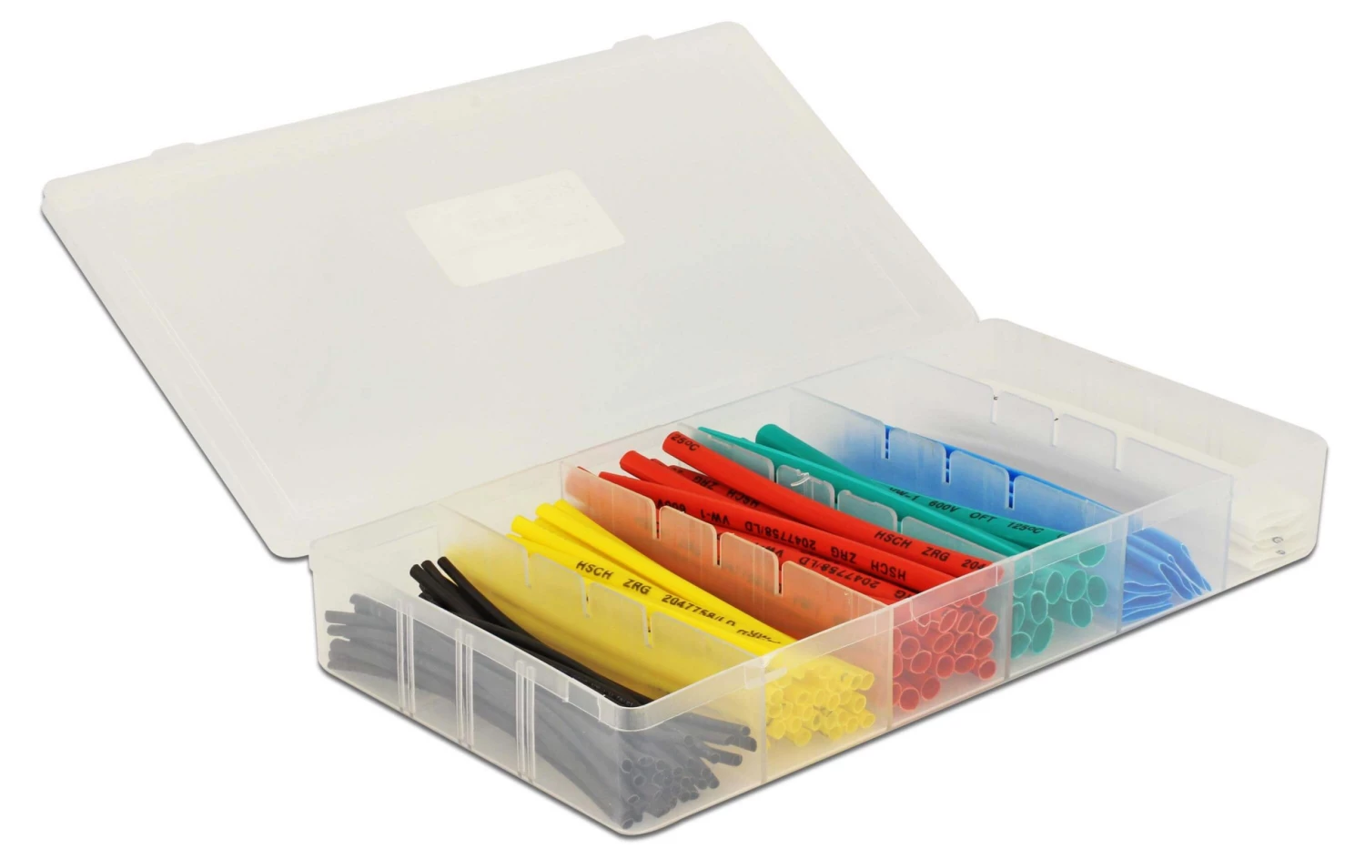 DeLock Schrumpfschlauch 100-teilig Sortimentsbox, Mehrfarbig - Werkstoffe 3 DeLock Schrumpfschlauch 100-teilig Sortimentsbox, Mehrfarbig - Werkstoffe