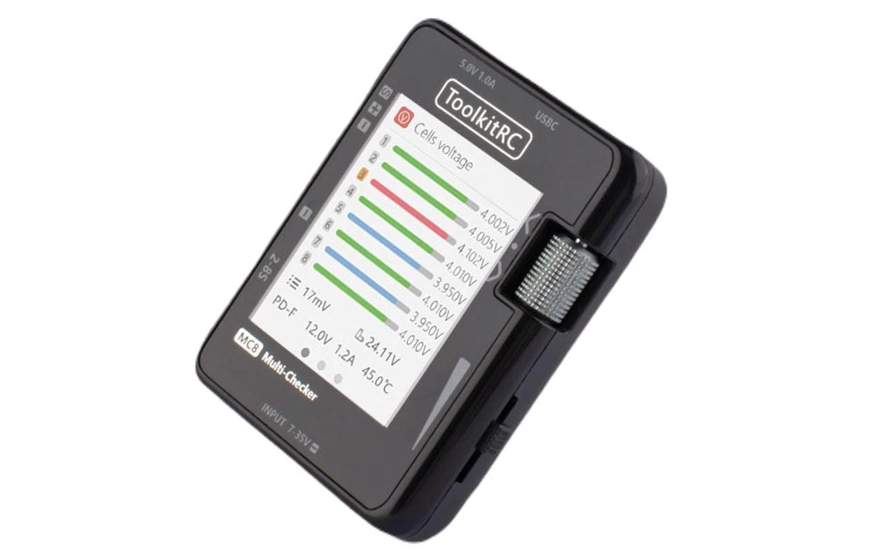 ToolkitRC Akkutester MC8 Multitool Mit USB Ladefunktion - Akkus 3 ToolkitRC Akkutester MC8 Multitool Mit USB Ladefunktion - Akkus