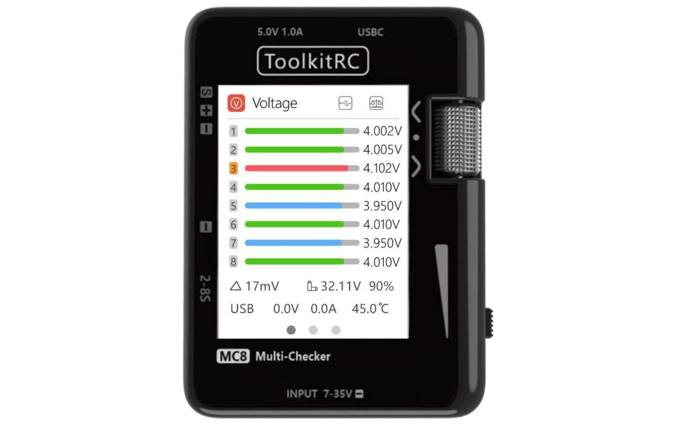 ToolkitRC Akkutester MC8 Multitool Mit USB Ladefunktion - Akkus 4 ToolkitRC Akkutester MC8 Multitool Mit USB Ladefunktion - Akkus – Bild 2