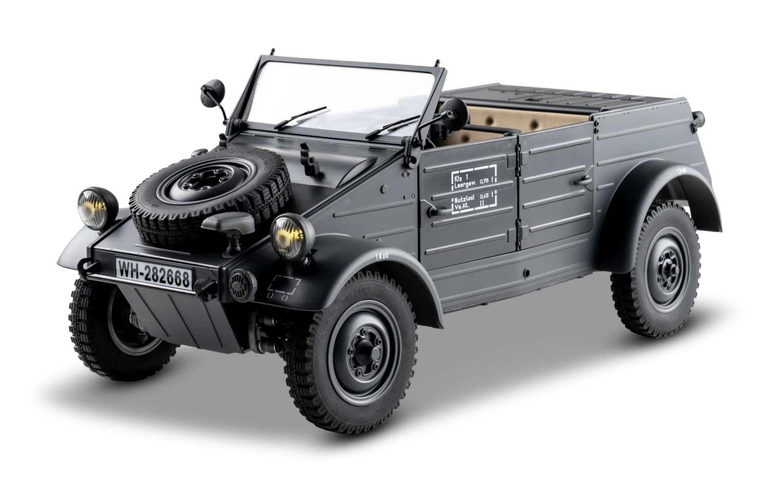 RocHobby Scaler Kübelwagen Typ 82 1:12, RTR - Off-Road Modelle 3 RocHobby Scaler Kübelwagen Typ 82 1:12, RTR - Off-Road Modelle