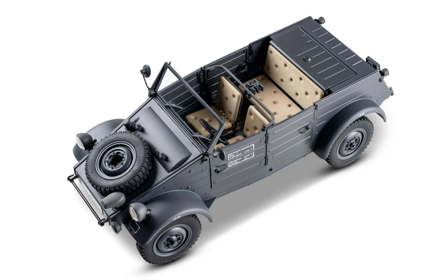 RocHobby Scaler Kübelwagen Typ 82 1:12, RTR - Off-Road Modelle 4 RocHobby Scaler Kübelwagen Typ 82 1:12, RTR - Off-Road Modelle – Bild 2