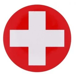 OEM Aufkleber Schweizerkreuz 130 Mm - Werkstoffe