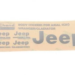 RC4WD Aufkleber Metal Logo, Silber SCX6 Jeep Wrangler - Werkstoffe