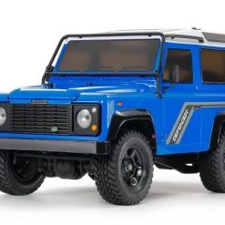 Tamiya Scale Crawler Land Rover Defender D90 Blau, CC-02 1:10, Kit - Off-Road Modelle