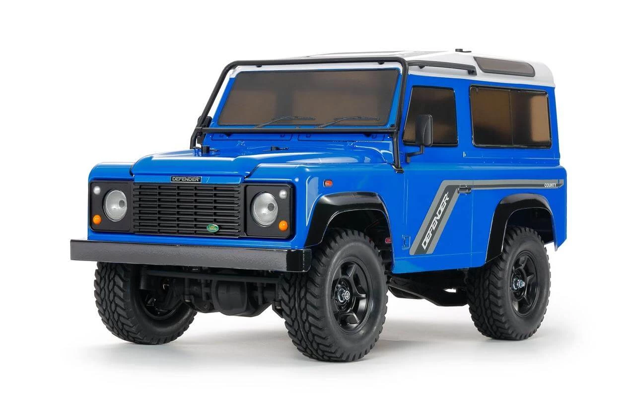 Tamiya Scale Crawler Land Rover Defender D90 Blau, CC-02 1:10, Kit - Off-Road Modelle 3 Tamiya Scale Crawler Land Rover Defender D90 Blau, CC-02 1:10, Kit - Off-Road Modelle