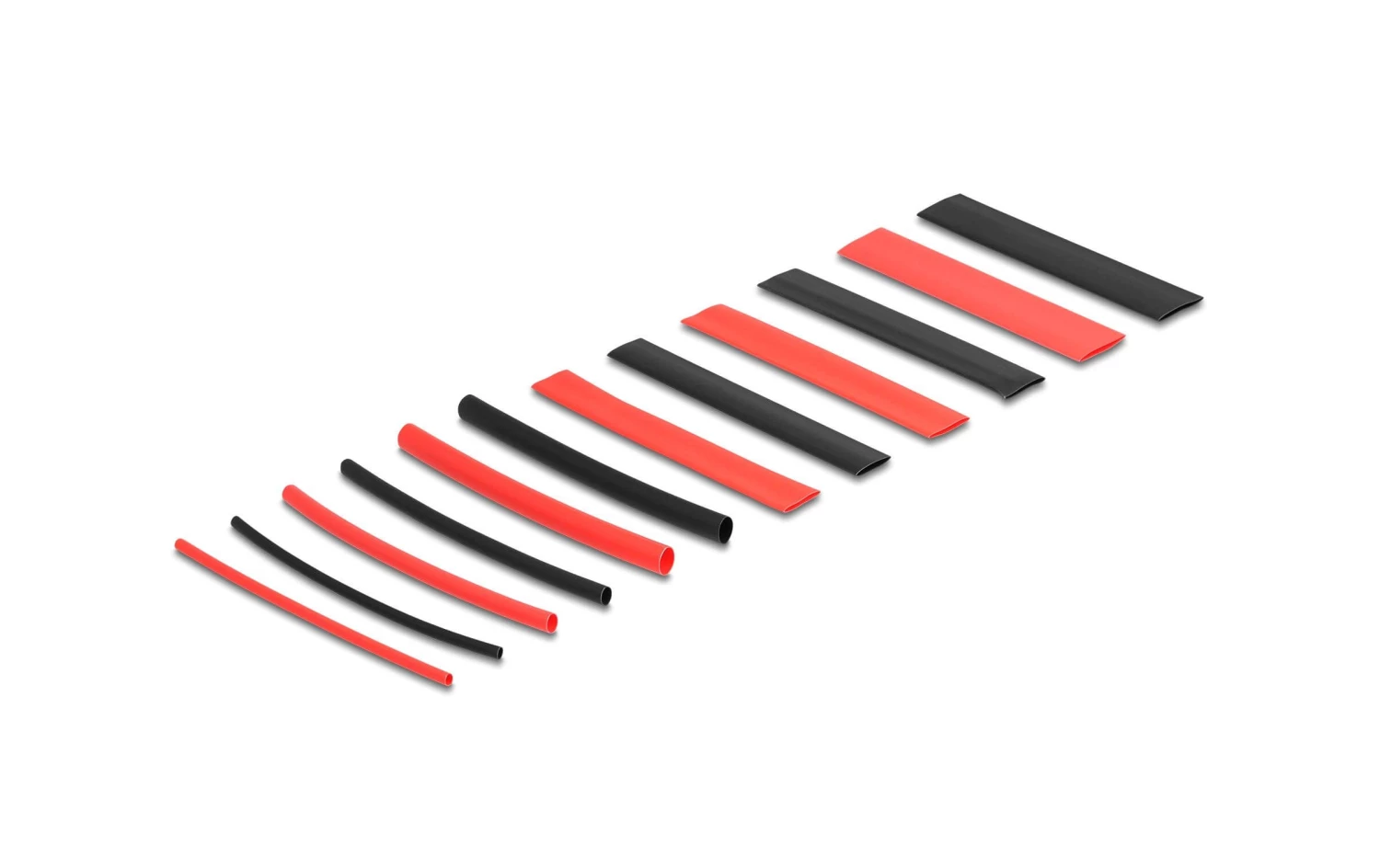 DeLock Schrumpfschlauch Sortimentsbox, Schwarz/rot, 196-teilig - Werkstoffe 5 DeLock Schrumpfschlauch Sortimentsbox, Schwarz/rot, 196-teilig - Werkstoffe – Bild 3
