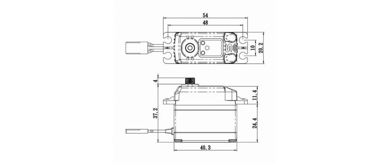 Savöx Standard Servo SC-1268SG+ 25 Kg Digital HV - Servo ⋅ Kreisel 4 Savöx Standard Servo SC-1268SG+ 25 Kg Digital HV - Servo ⋅ Kreisel – Bild 2