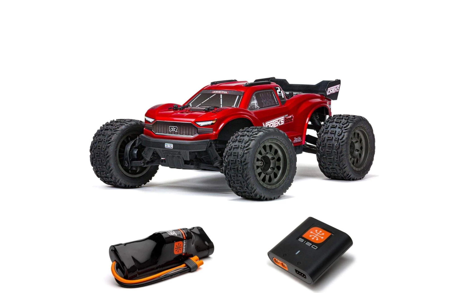 Arrma Stadium Truck Vorteks 4x2 Boost Mega, Rot RTR, 1:10 - Off-Road Modelle 4 Arrma Stadium Truck Vorteks 4x2 Boost Mega, Rot RTR, 1:10 - Off-Road Modelle – Bild 2