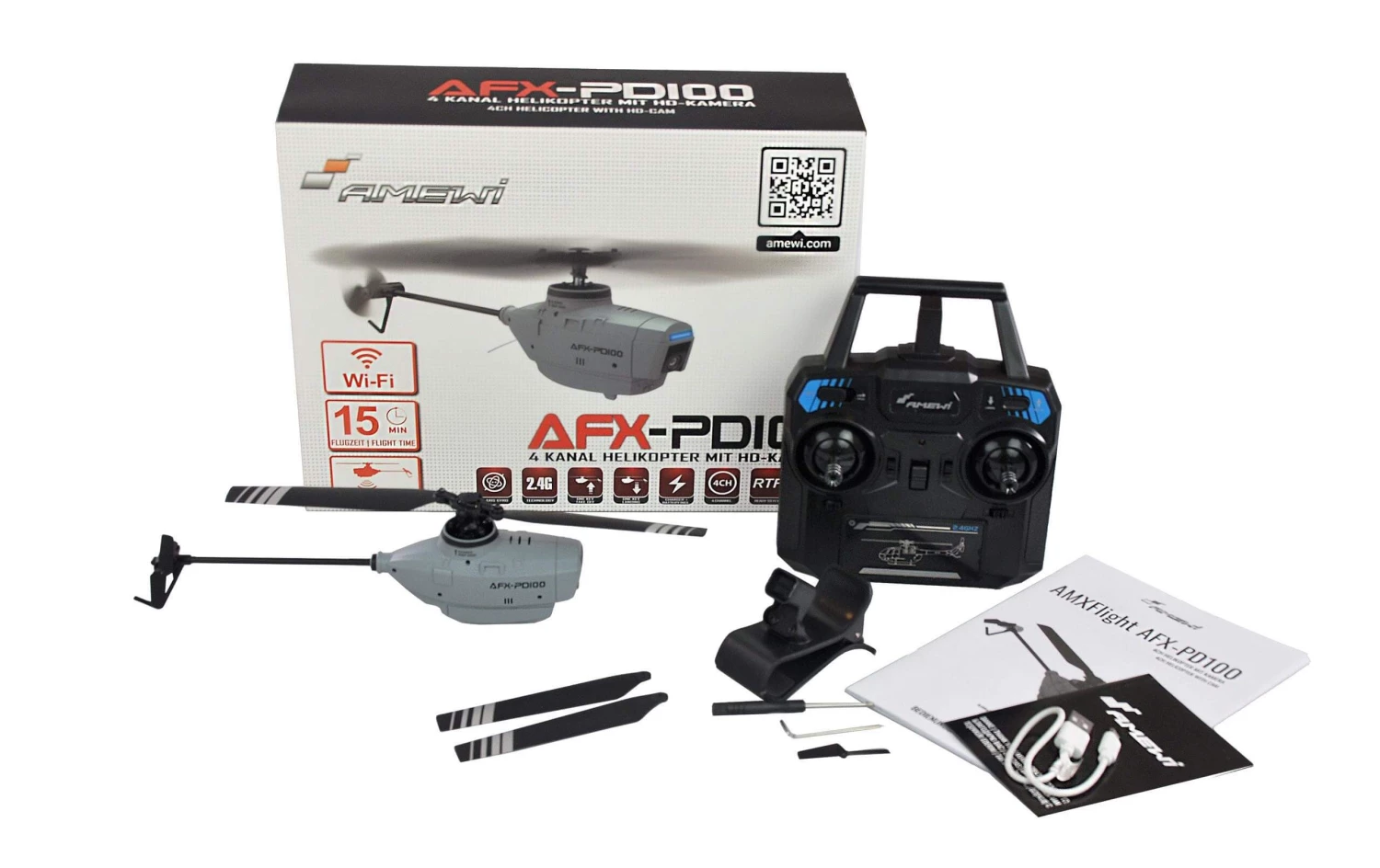Amewi Helikopter AFX PD1000 Mit Kamera, 4-Kanal RTF - Helikopter Ersatzteile 4 Amewi Helikopter AFX PD1000 Mit Kamera, 4-Kanal RTF - Helikopter Ersatzteile – Bild 2
