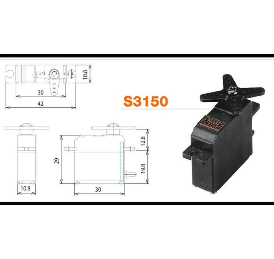 Futaba Servo S3150 Digital - Servo ⋅ Kreisel 4 Futaba Servo S3150 Digital - Servo ⋅ Kreisel – Bild 2