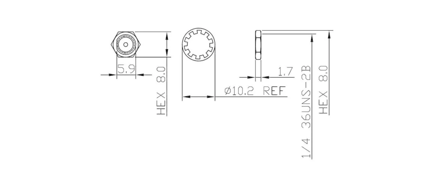 DeLock Sechskantmutter Für SMA / RP-SMA Buchse 10er-Set - Schrauben ⋅ Kleinteile 4 DeLock Sechskantmutter Für SMA / RP-SMA Buchse 10er-Set - Schrauben ⋅ Kleinteile – Bild 2