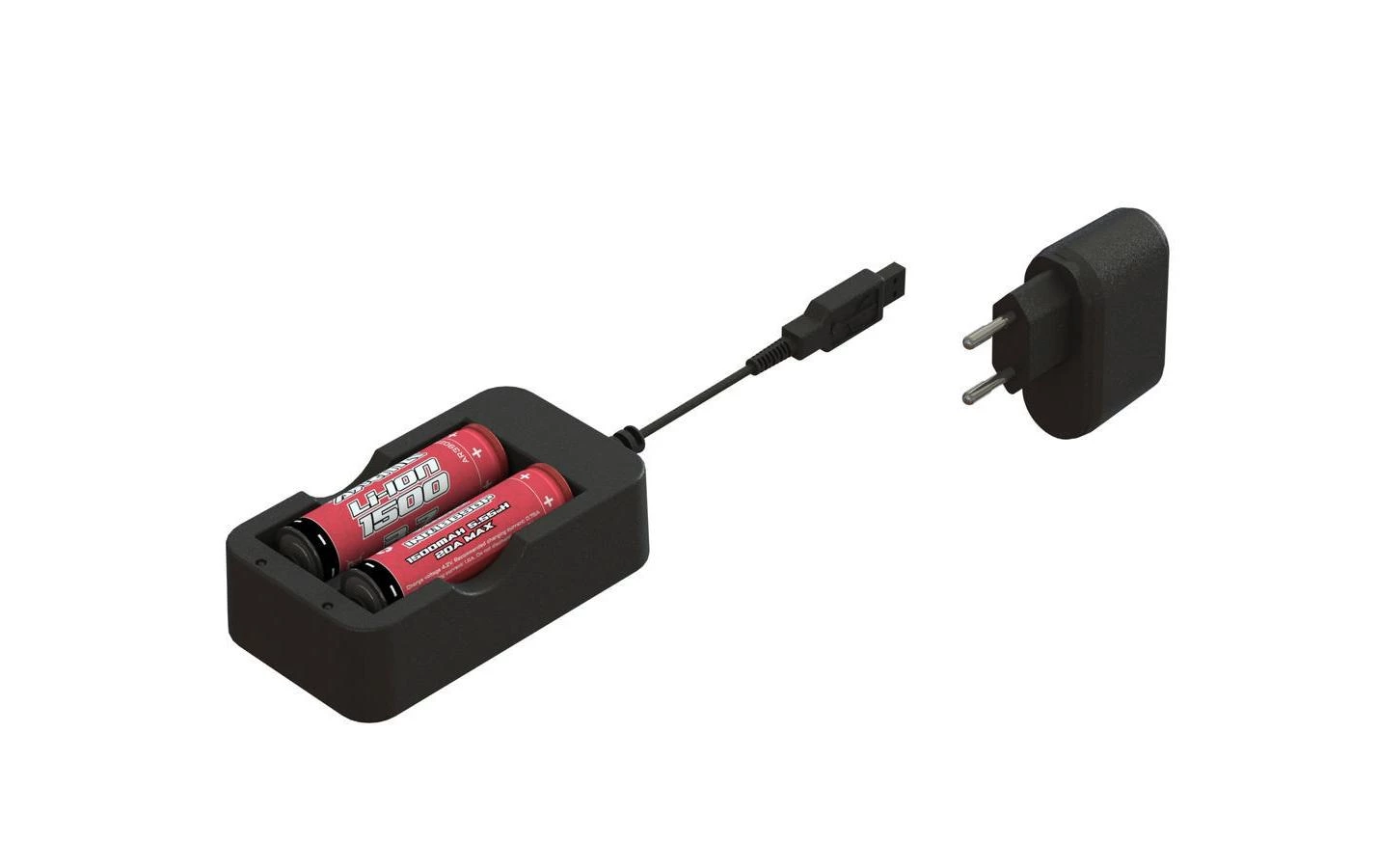 Arrma Ladegerät Mit 2x Li-Ion 18650 1500 MAh Akku - Akkus 3 Arrma Ladegerät Mit 2x Li-Ion 18650 1500 MAh Akku - Akkus