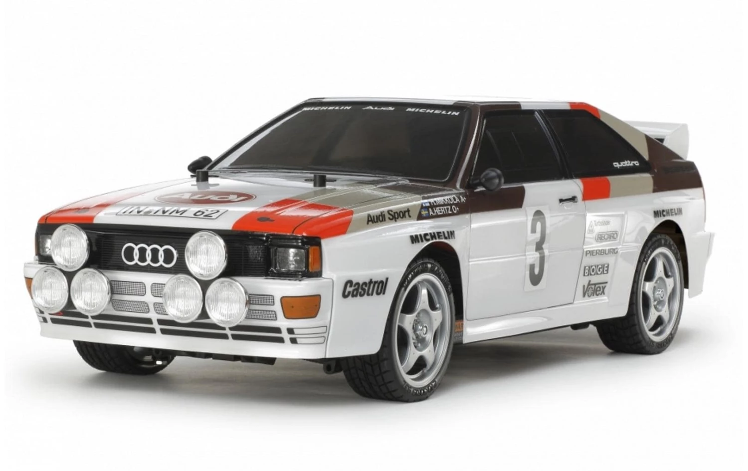 Tamiya Rally Audi Quattro A2 TT-02 Bausatz - On-Road Modelle 3 Tamiya Rally Audi Quattro A2 TT-02 Bausatz - On-Road Modelle